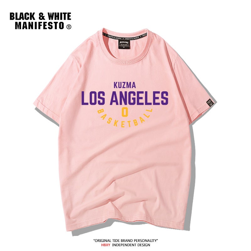 Los Angeles James T-Shirt No. 23 New Lakers No. 24 Kobe Training Suit Basketball Sports Loose Jersey - Image 1